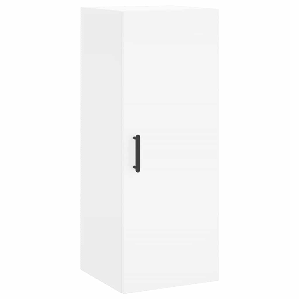 vidaXL Single Door 3 Shelf White Highboard Image 7