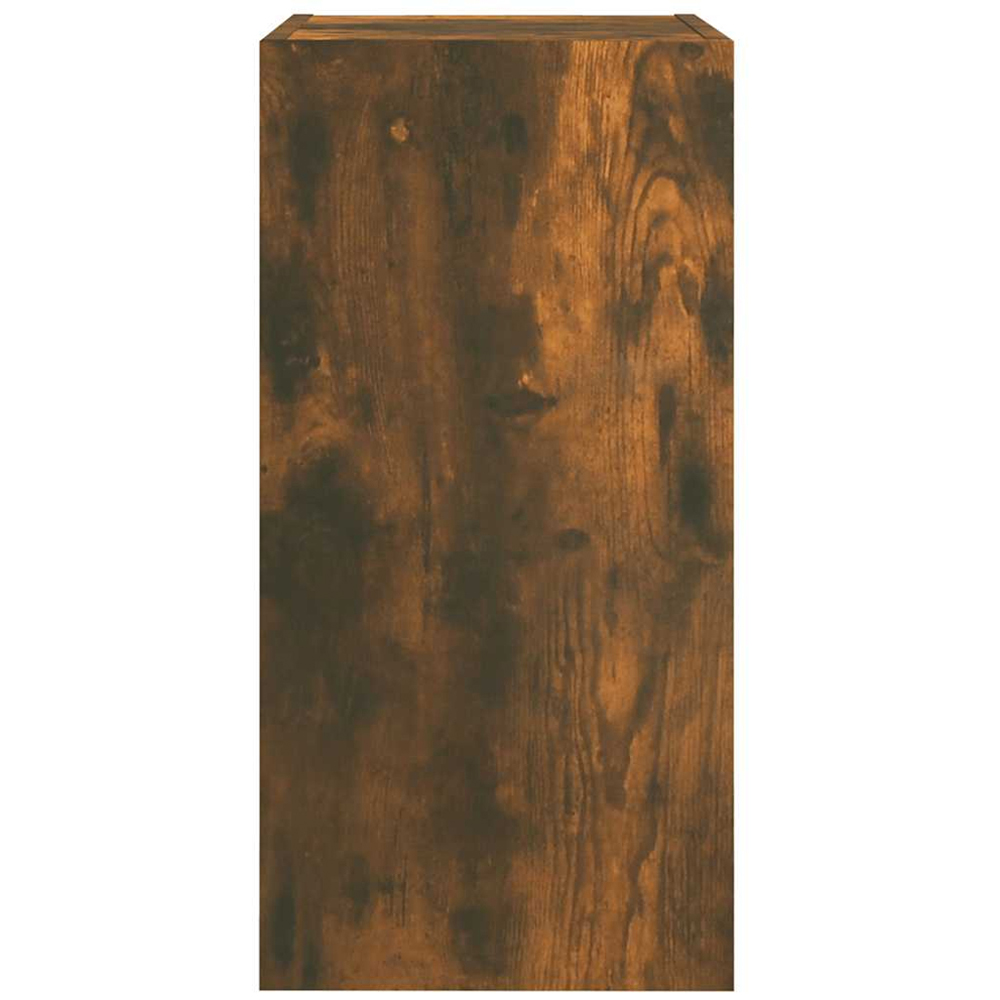 vidaXL Single Door Smoked Oak Wall Mounted TV Cabinet Image 6