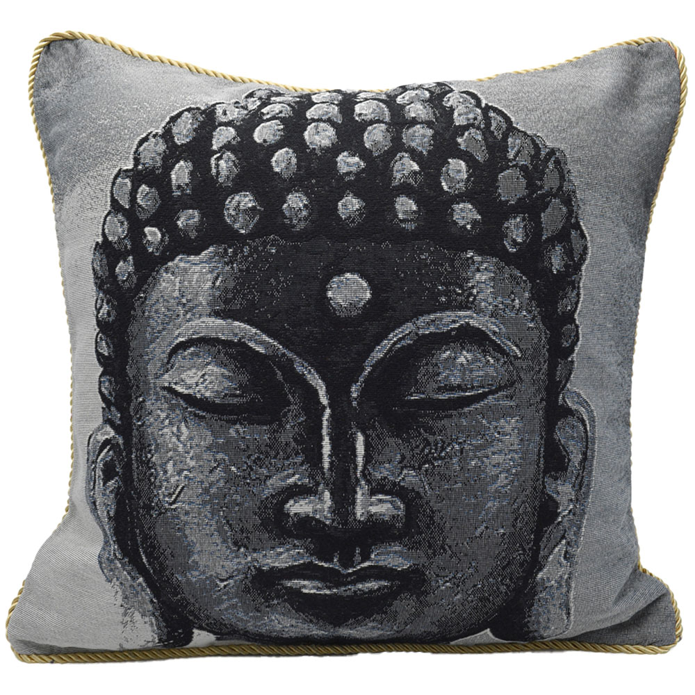 Velosso Buddha Tapestry Filled Cushion 43 x 43cm 2 Pack Image 1