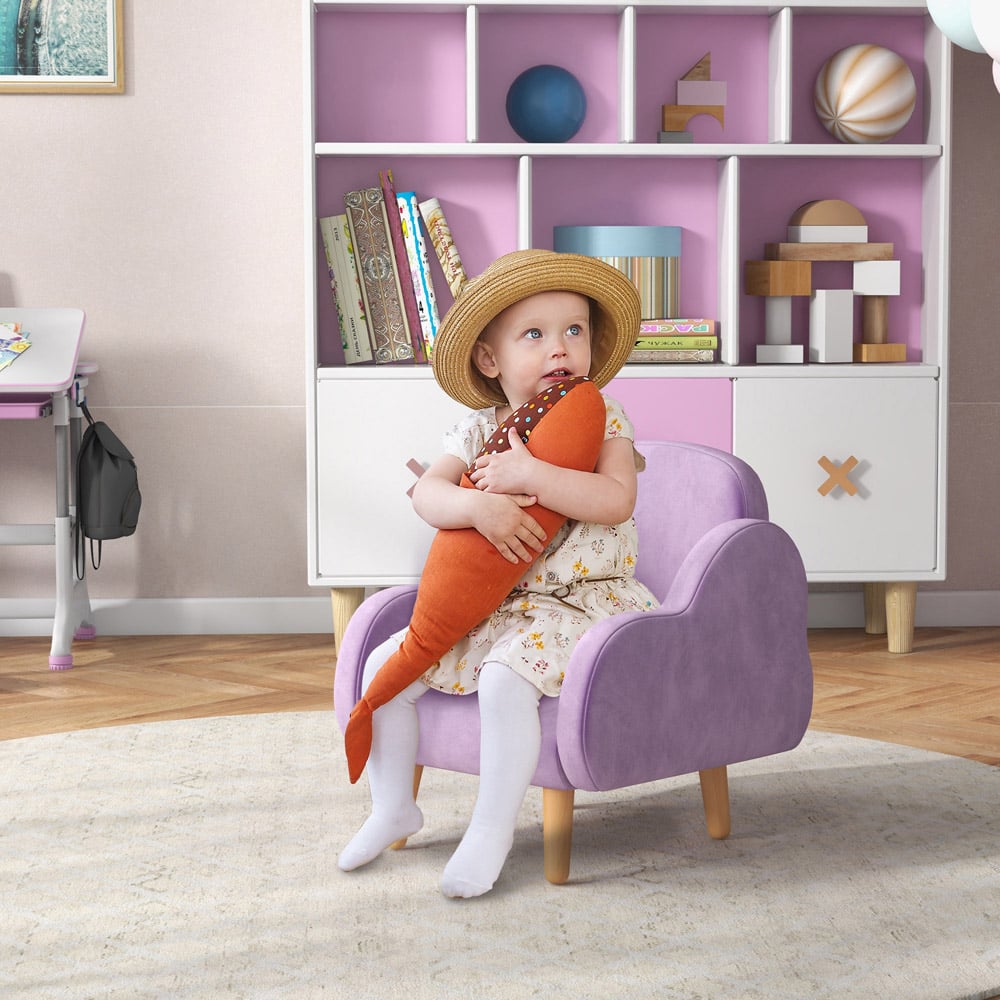Tommy Toys Purple Cloud Shaped Kids Armchair Image 4