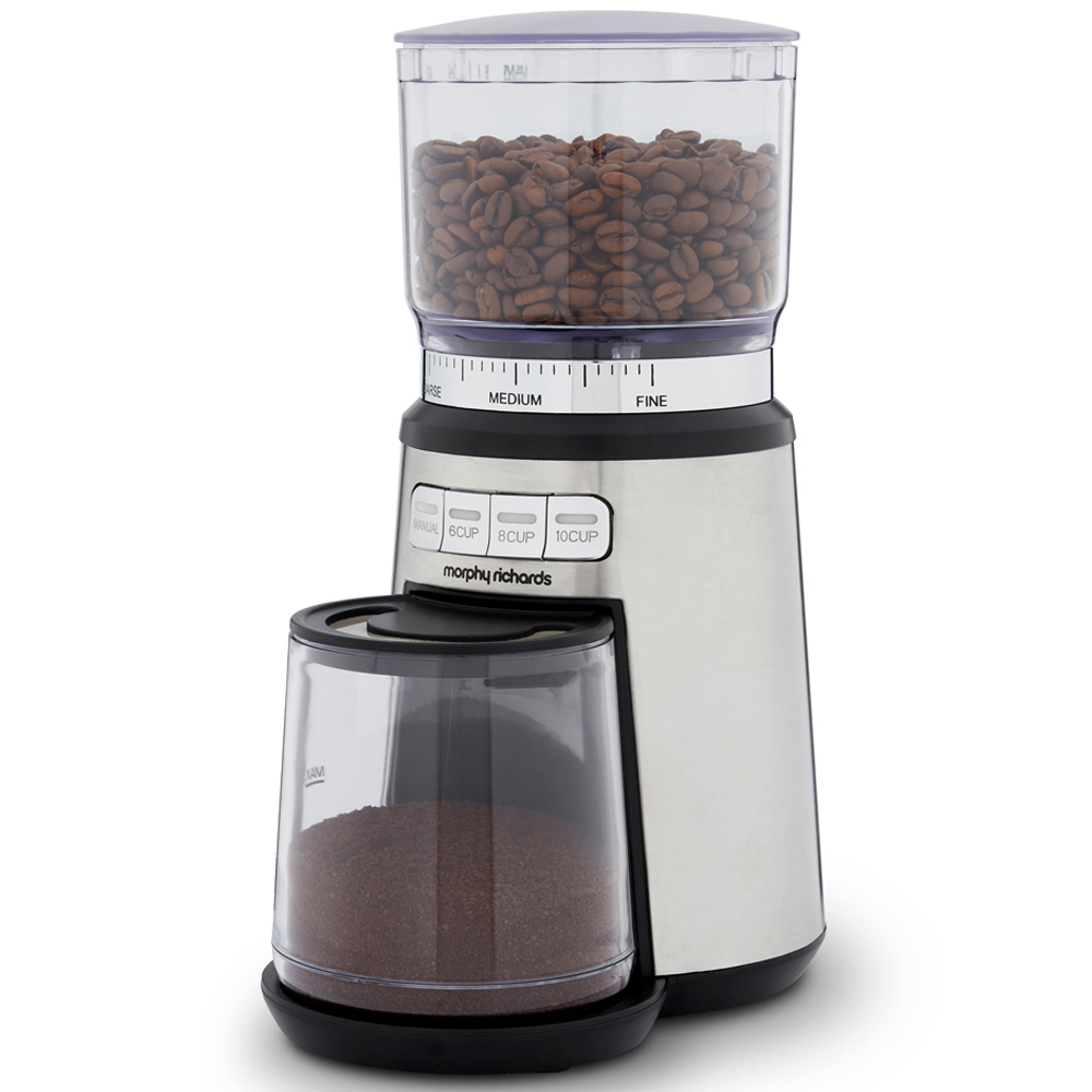 Morphy Richards Brew and Blend Electric Stainless Steel Coffee Grinder with Burr Image 4