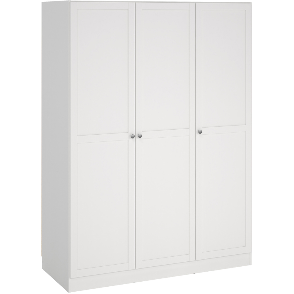 Florence Brande 3 Door White Wardrobe Image 3