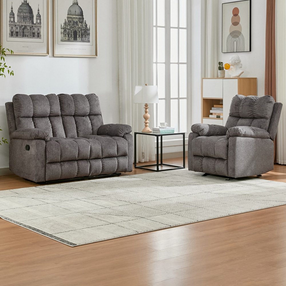 Furniture One 3 Seater Manual Recliner Sofa Set | Wilko