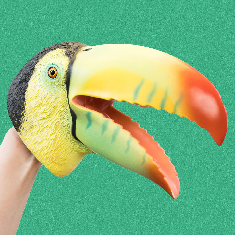 Wild Thingz Green Toucan Hand Puppet Image 2