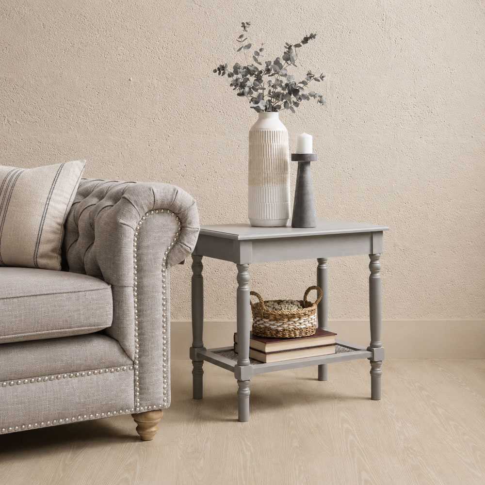 Premier Housewares Slate Grey Side Table Image 4
