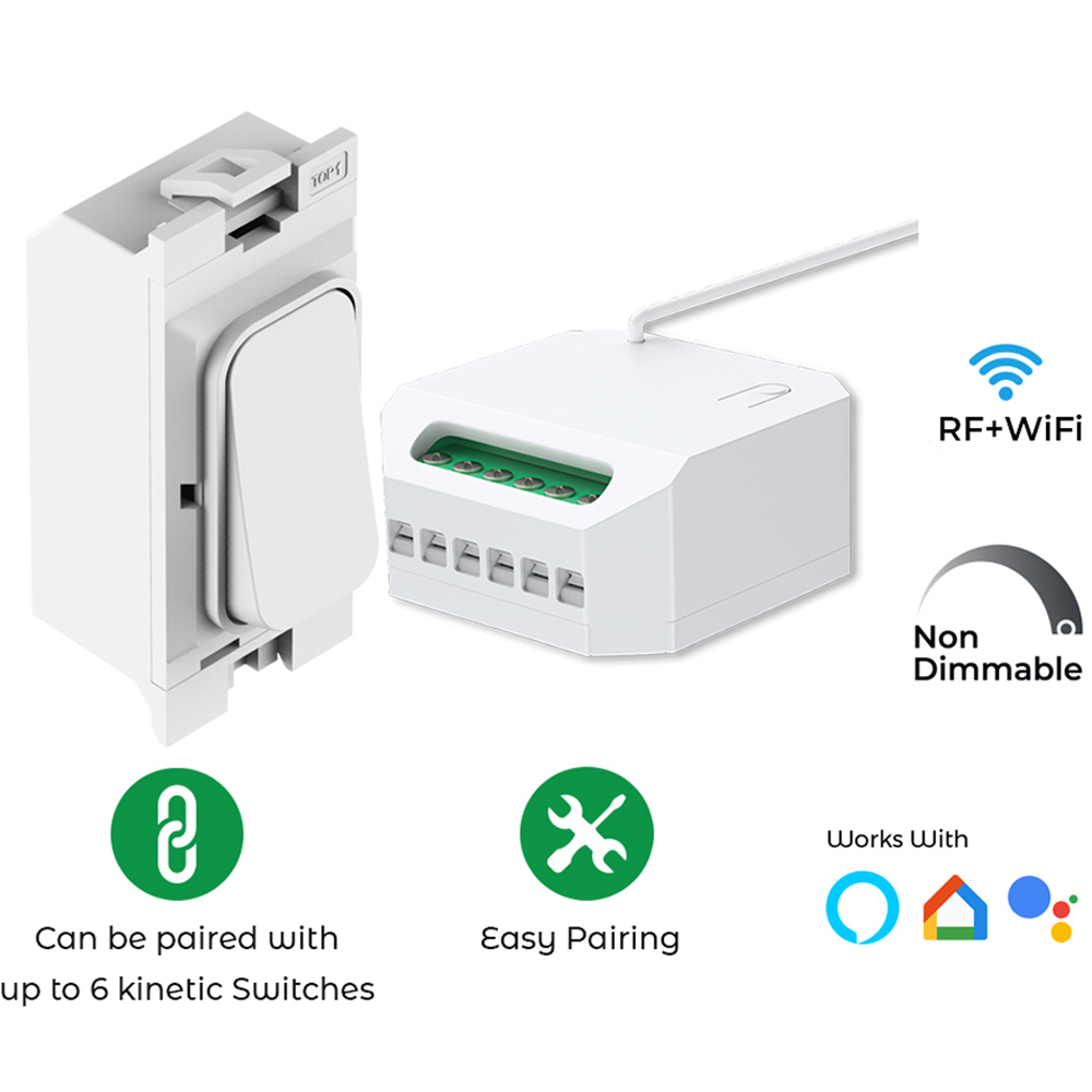 ENER-J 500W RF Wi-Fi Magic Receiver Module HAGER Grid Kinetic Switch Image 2