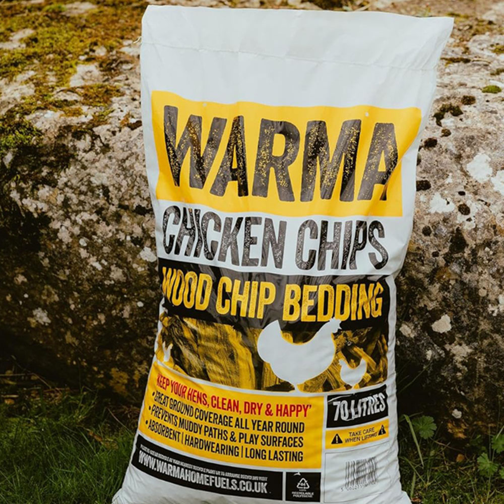 Warma Chicken Wood Chip Bedding Bag 70L 8 Pack Image 2