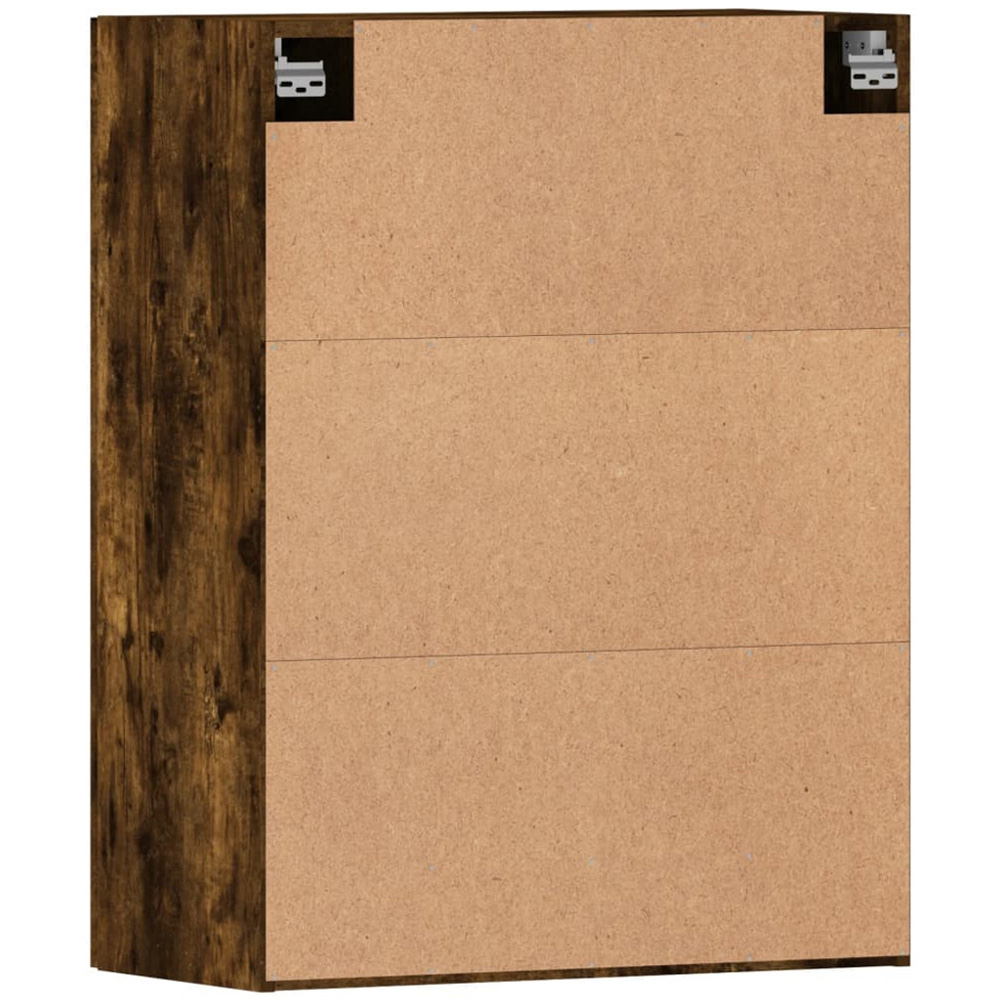 vidaXL 2 Door Smoked Oak Wall Mounted Cabinet Set of 3 Image 9