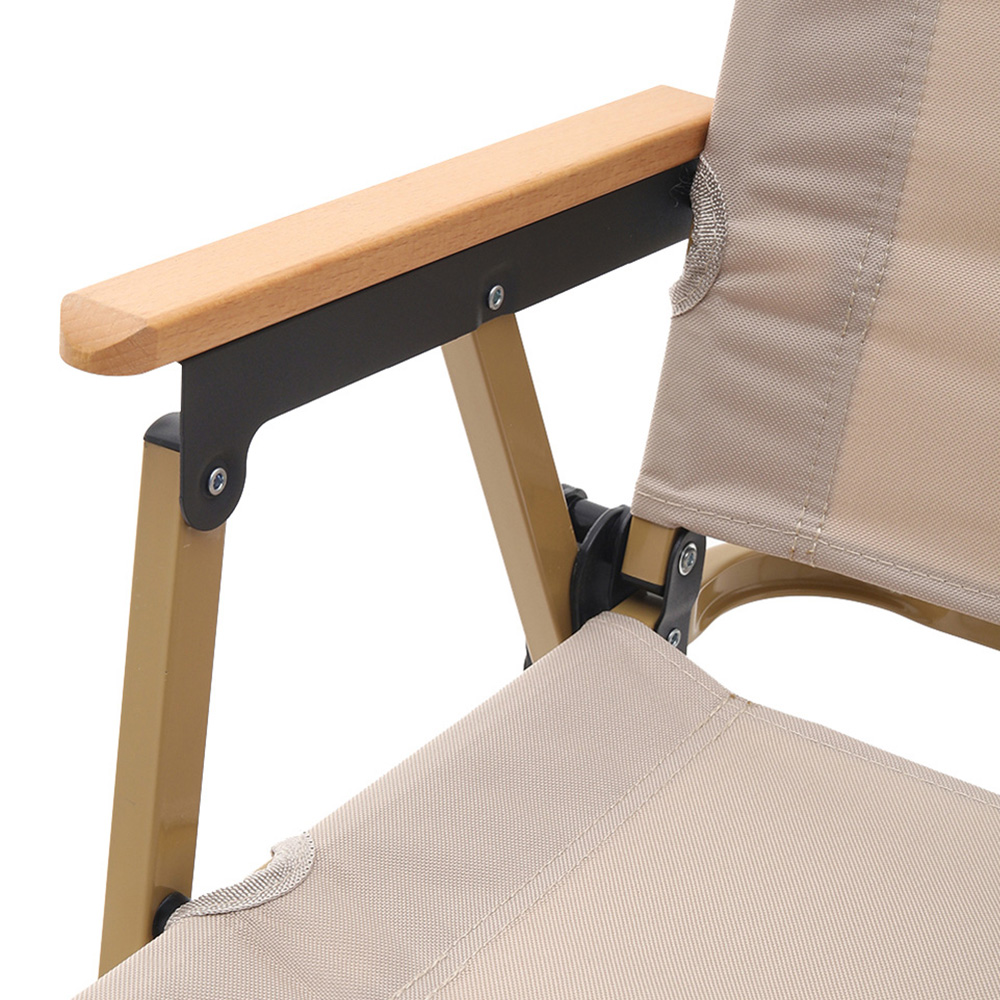 Living and Home Pink Portable Folding Camping Chair with Armrest Image 4
