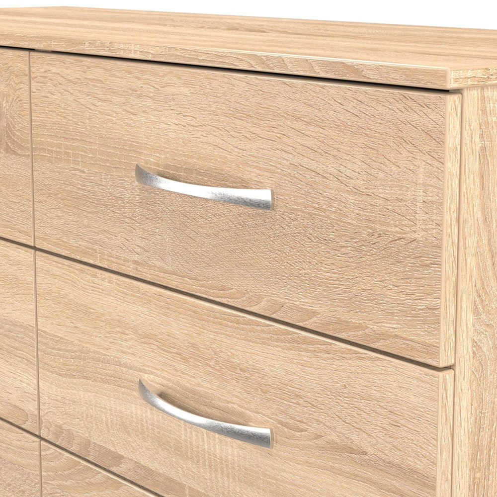 Crowndale Avon 6 Drawer Bardolino Oak Chest of Drawers Image 5