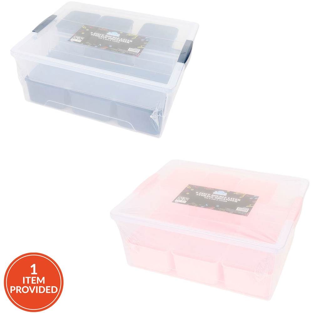 9 Piece Double Layer Storage Organiser Image 1