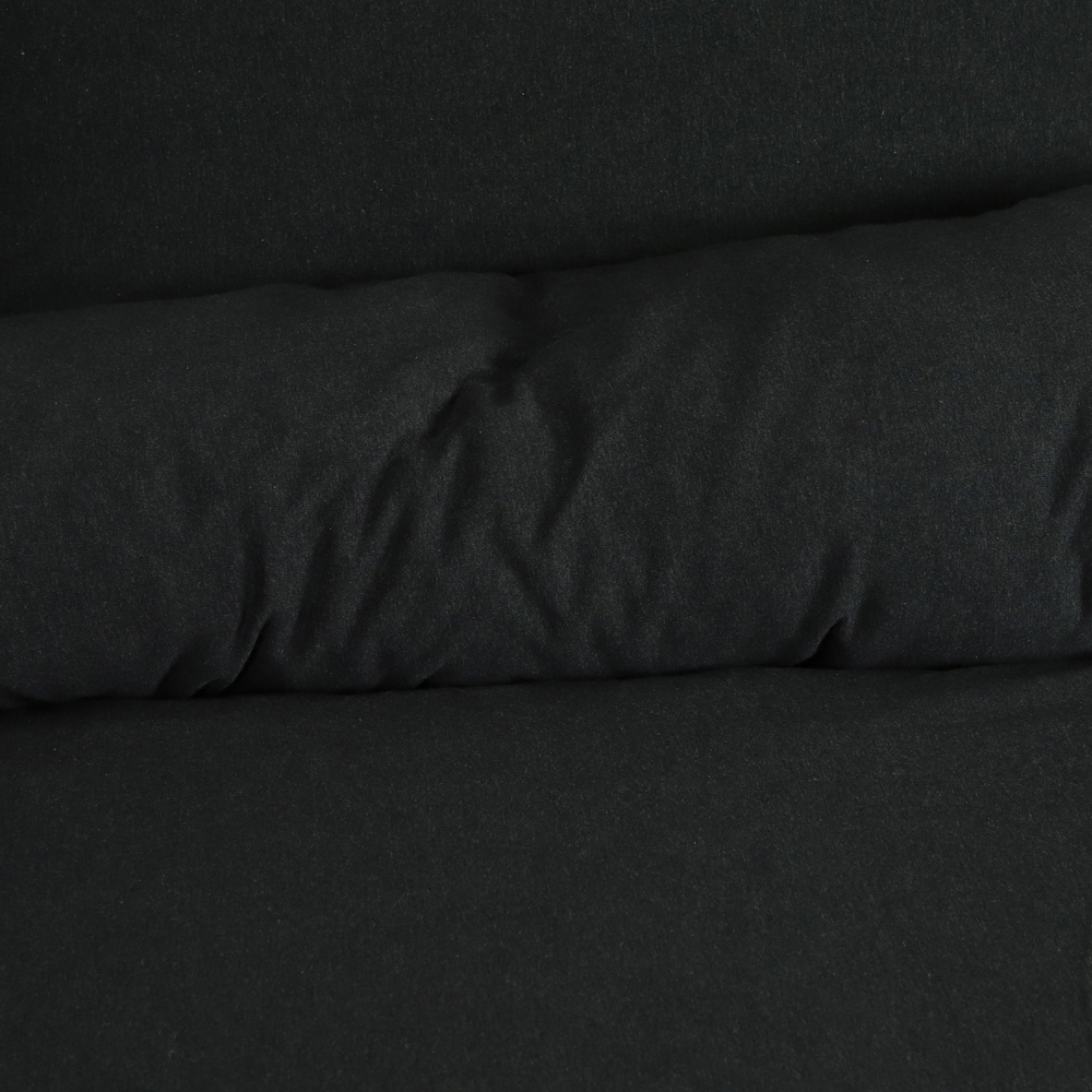 Smart Living Double Charcoal Jersey Melange Duvet Cover Set Image 6