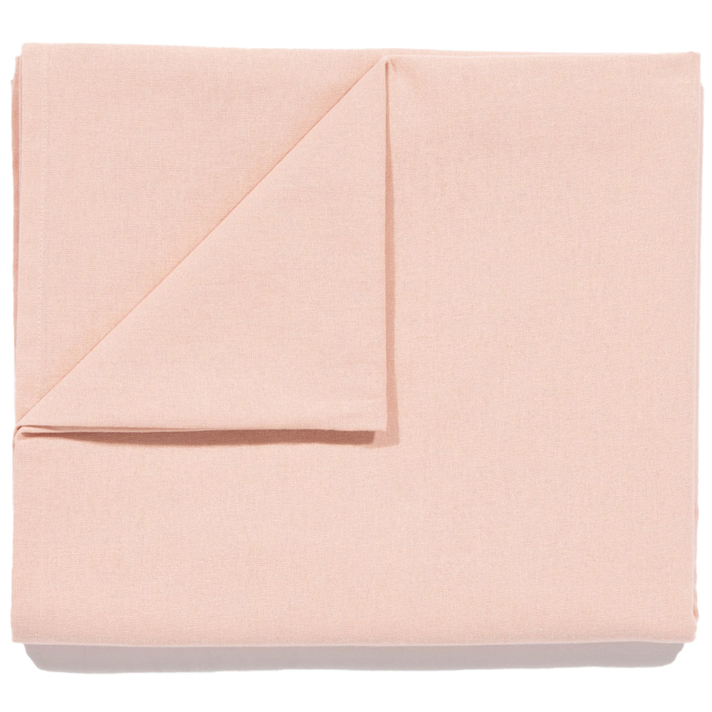 AVON Blush Pink Cotton Tablecloth 140 x 240cm Image 1
