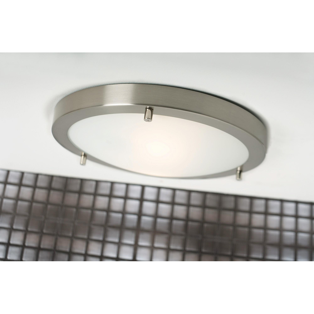 Nordlux Ancona Maxi E27 12 inch Brushed Steel Ceiling Light Image 2