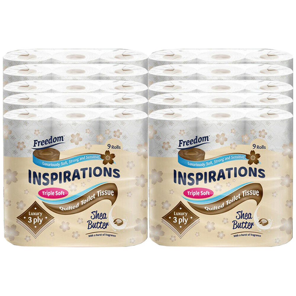 Freedom Shea Butter Toilet Paper 90 Rolls 3 Ply with Kitchen Towel 24 Rolls 2 Ply Image 5
