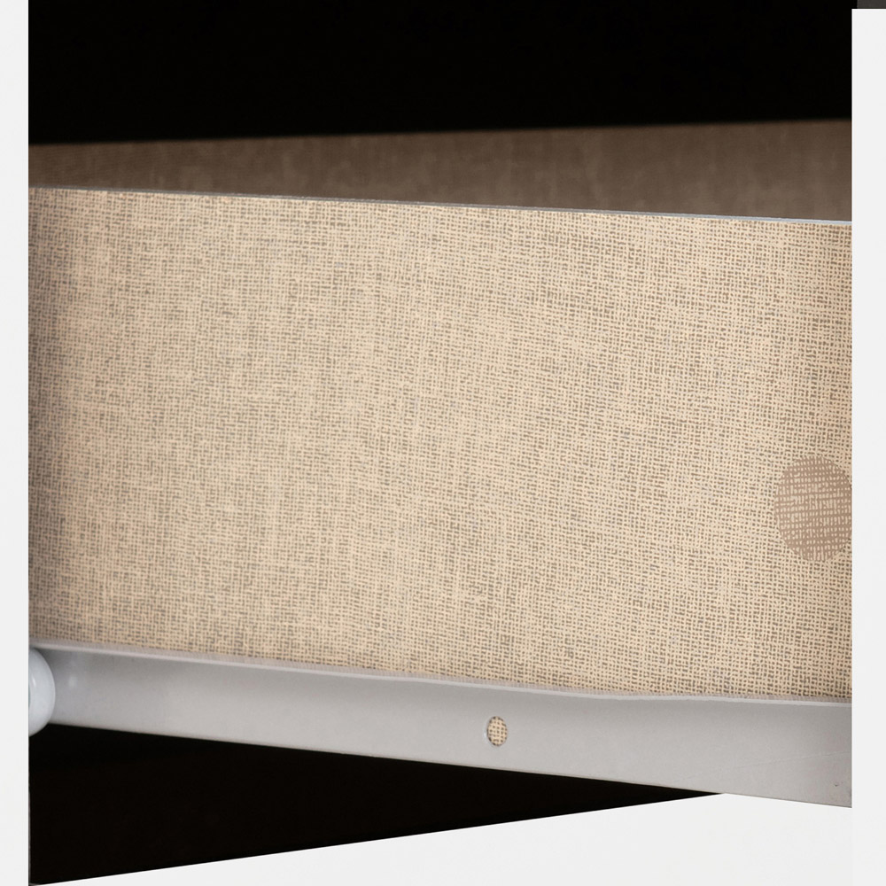 Seconique Nevada 5 Drawer White Gloss Narrow Chest of Drawers Image 6