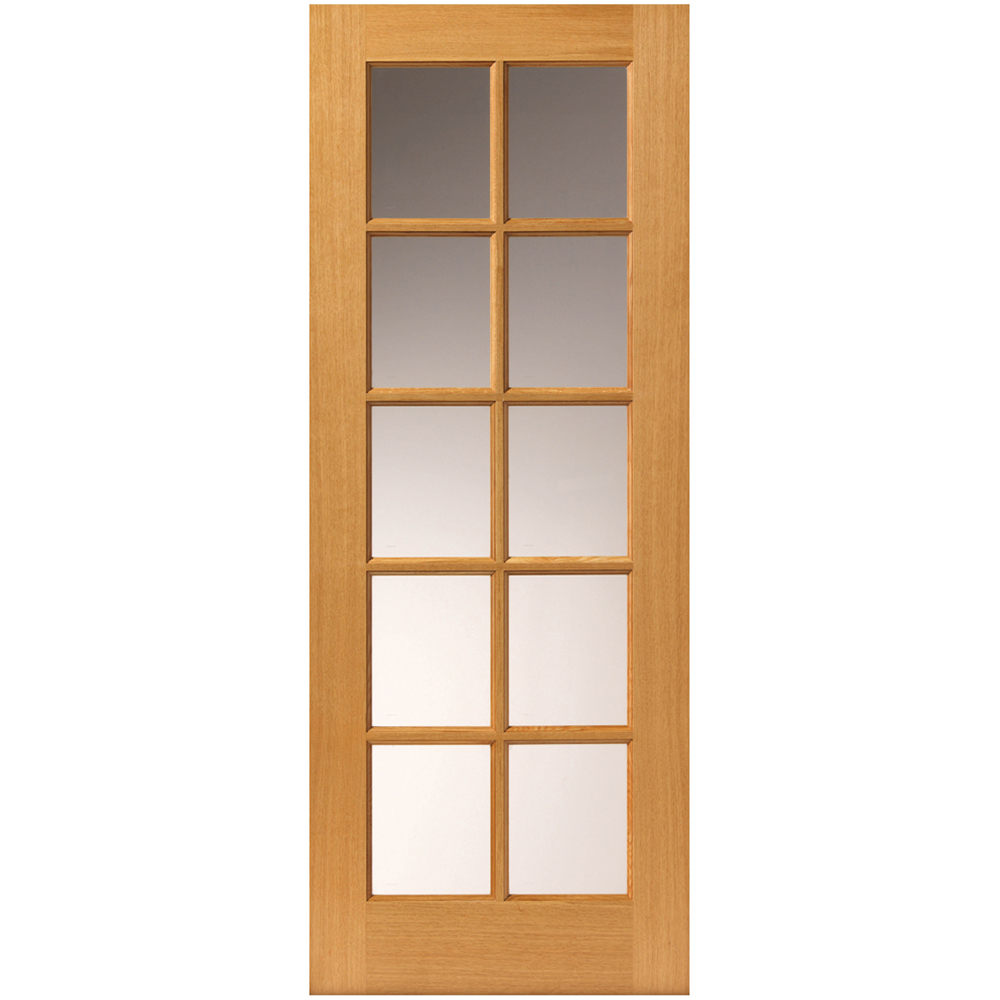 JB Kind Gisburn Classic Oak Glazed Internal Door 1981 x 838mm Image 1