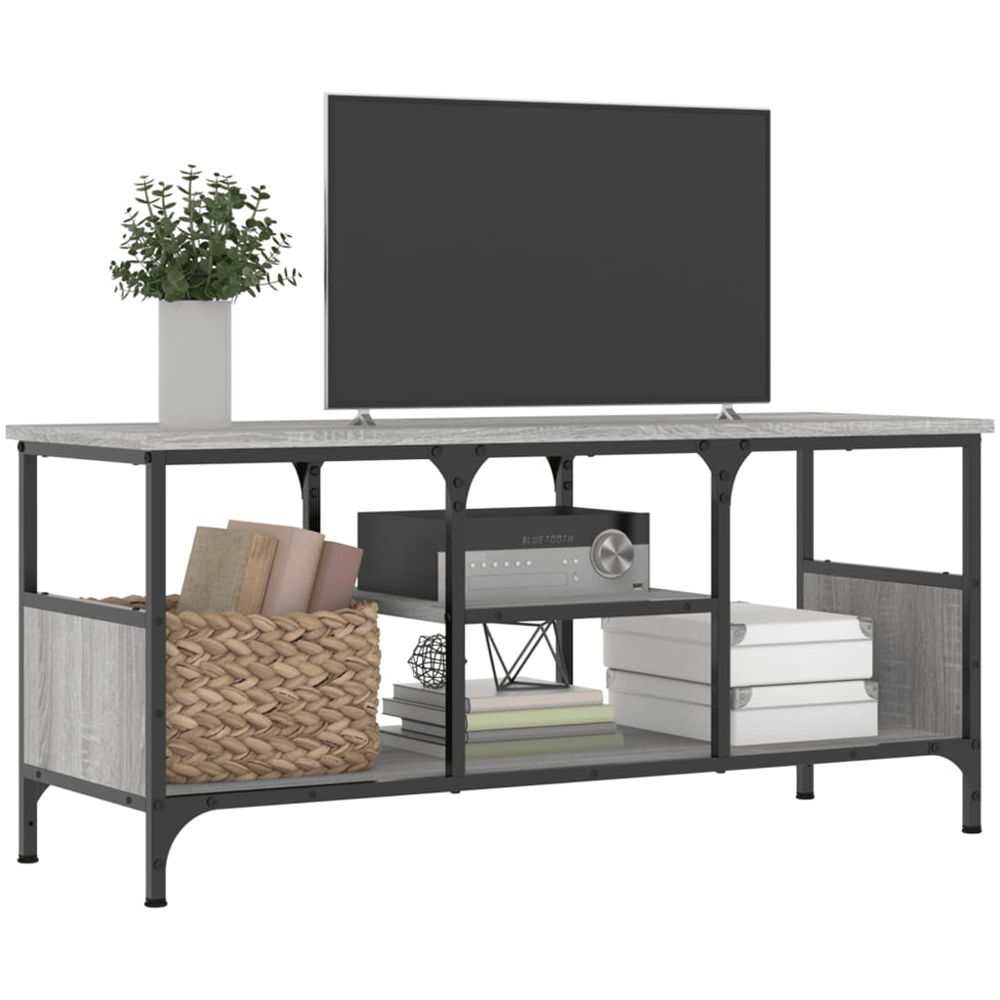 vidaXL 2 Shelf Grey Sonoma TV Cabinet Image 3