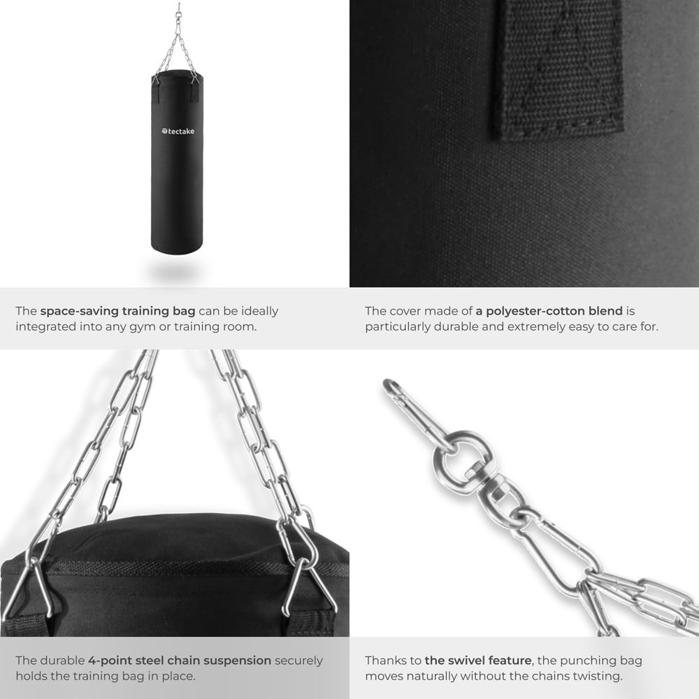 tectake 4 Point Steel Chain Filled Swivel Punching Bag 25kg Image 6