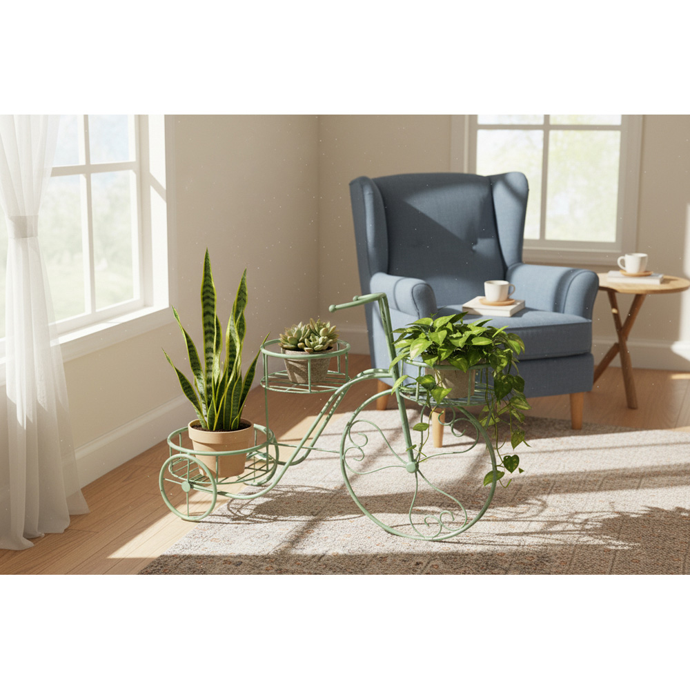 Avilo Green Tricycle Plant Stand 46.5 x 68.5cm Image 2