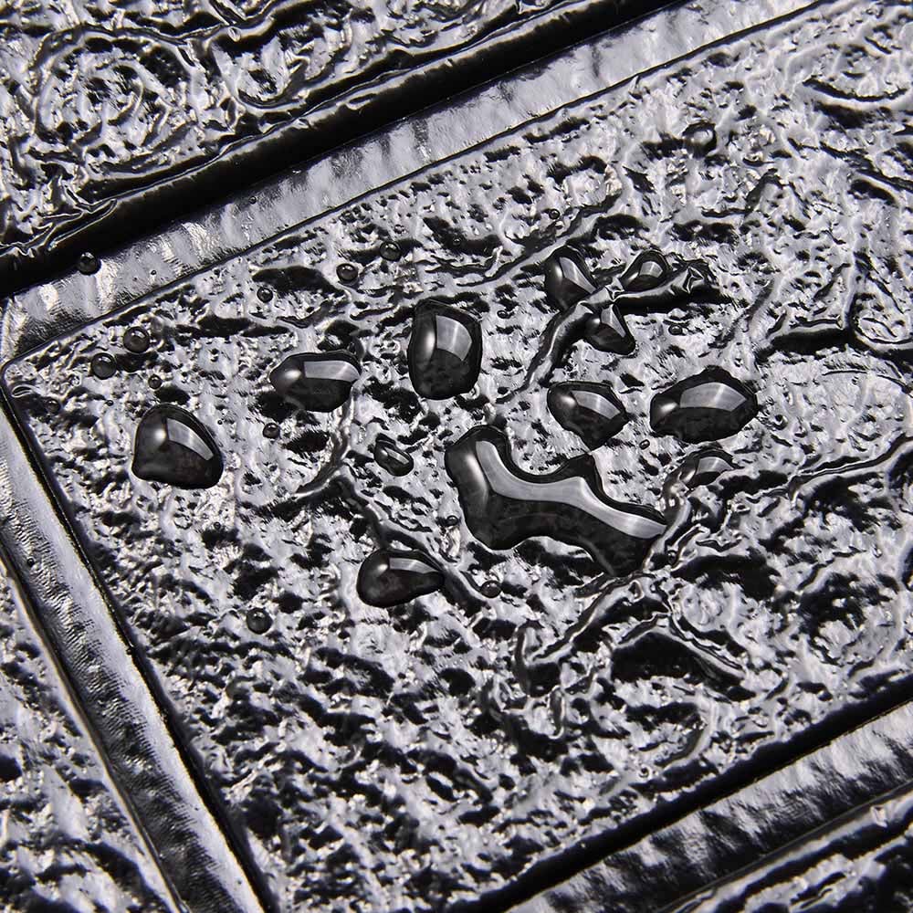 Living and Home 3D Brick Texture Black Wall Sticker 15 Pack Image 6