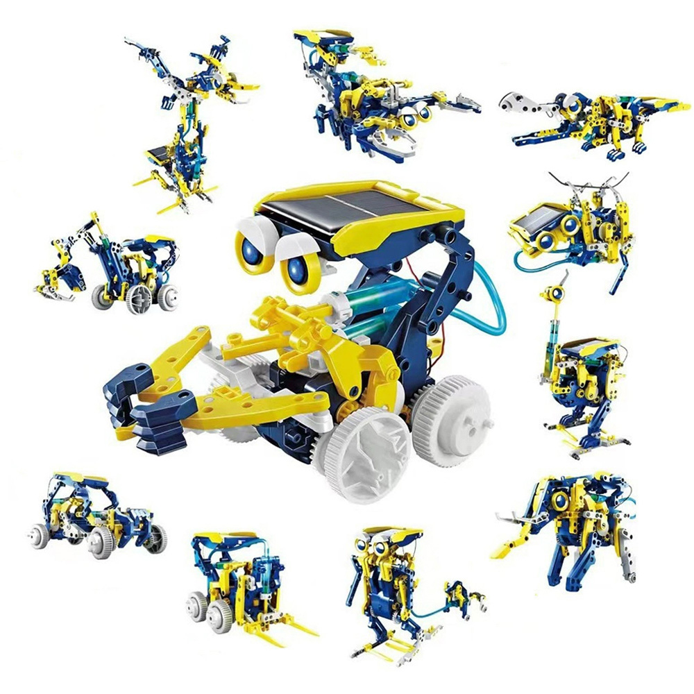 H&O Direct Kids 11-in-1 DIY Solar Robot Toy STEM Project Set Image 1