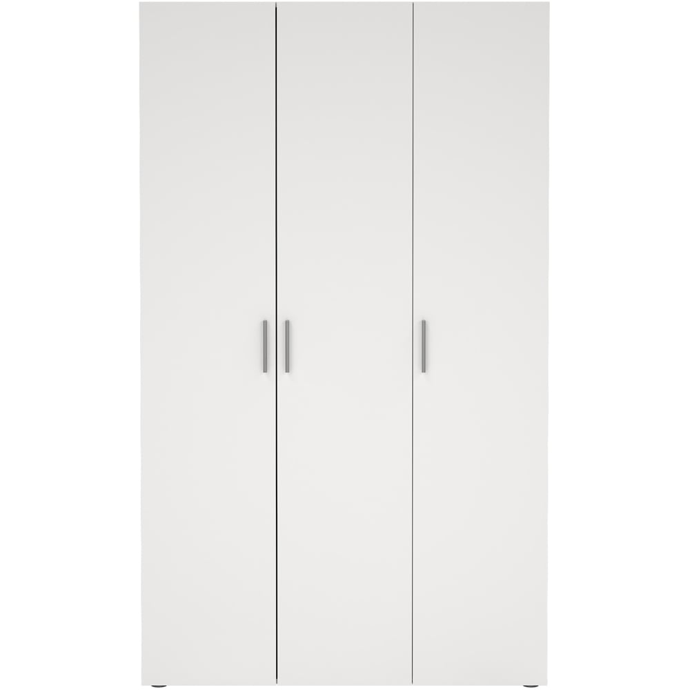 Florence 3 Door White Wardrobe Image 3