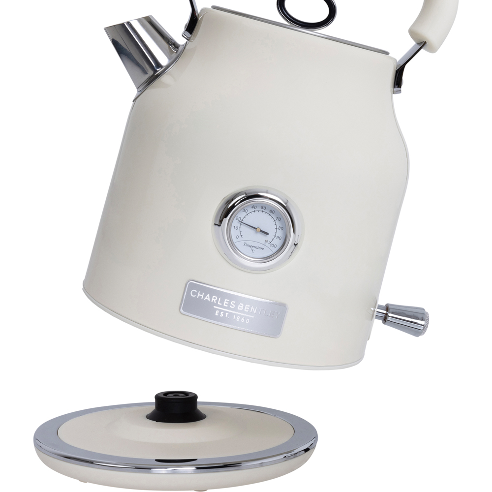 Charles Bentley Cream and Chrome 1.7L Kettle Image 4