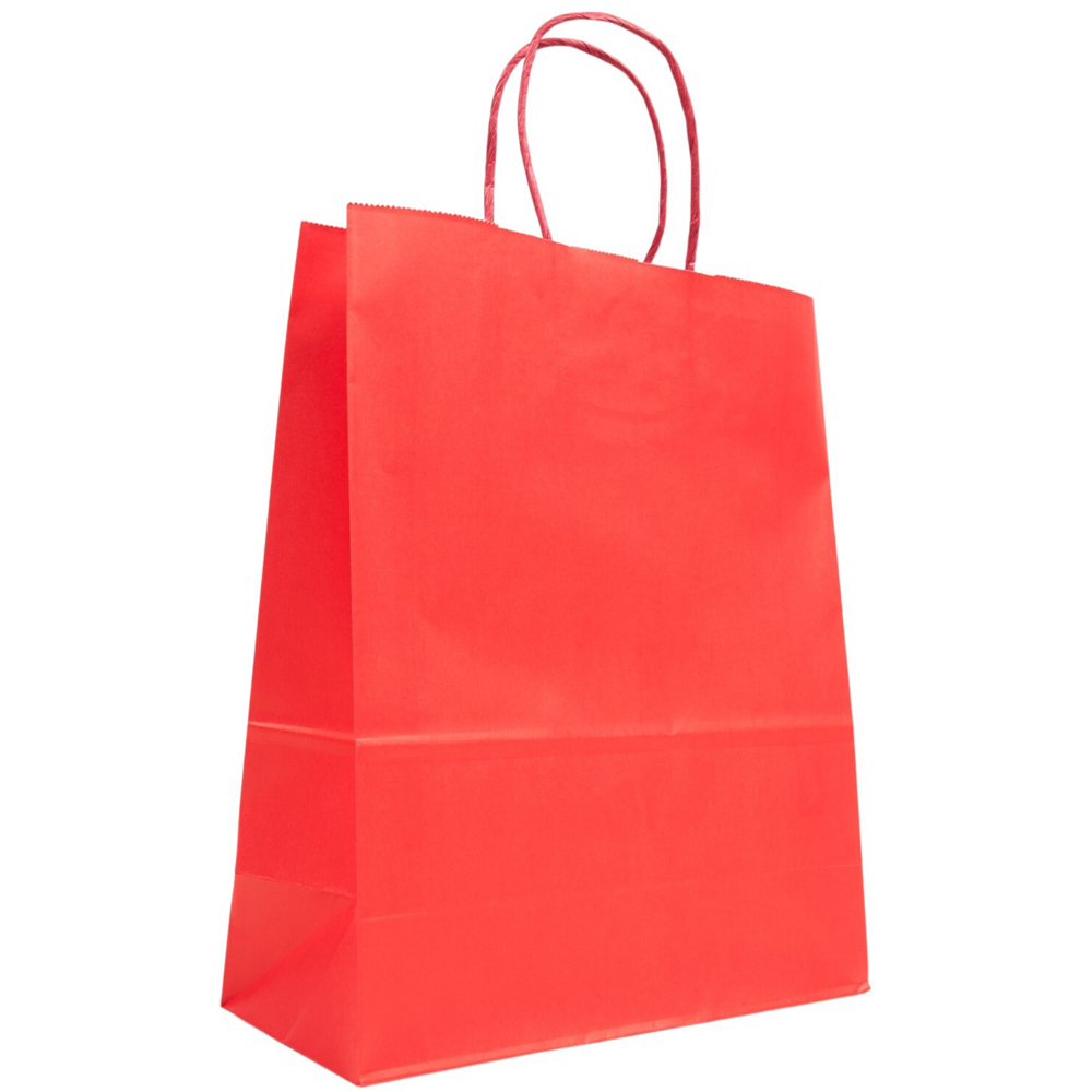 Pack of 10 Large Gifting Paper Bags Red Image 5