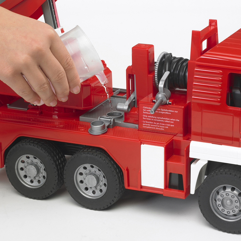 Bruder Kids MAN TGA Fire Engine with Ladder and Water Pump Playset Model Image 5
