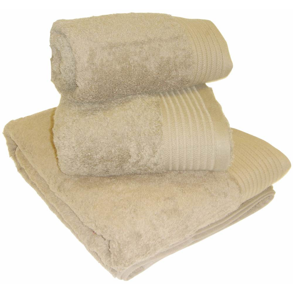 Rapport Home Chatsworth Super Soft and Absorbent Cotton Biscuit Bath Sheet Image 1