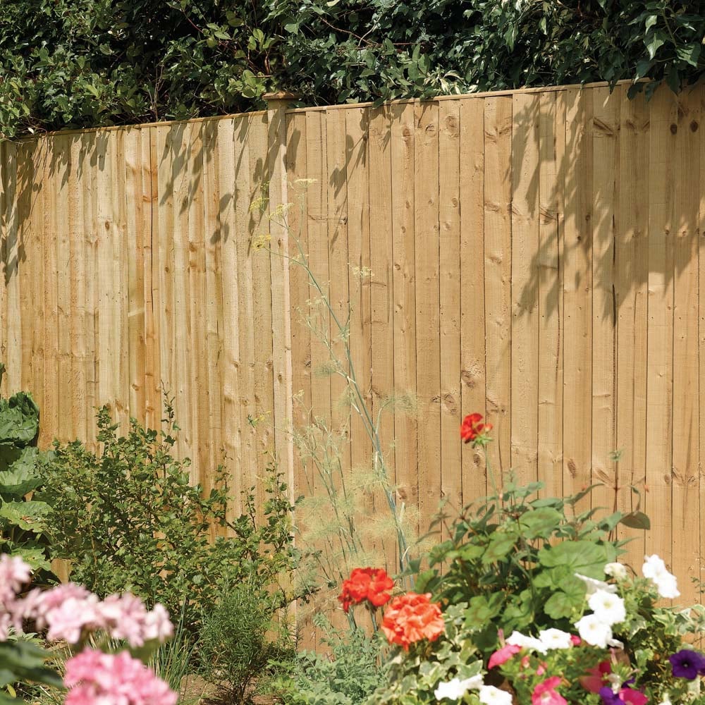 Rowlinson 6 x 3ft Pressure Treated Vertical Board Fence Panel Image 1
