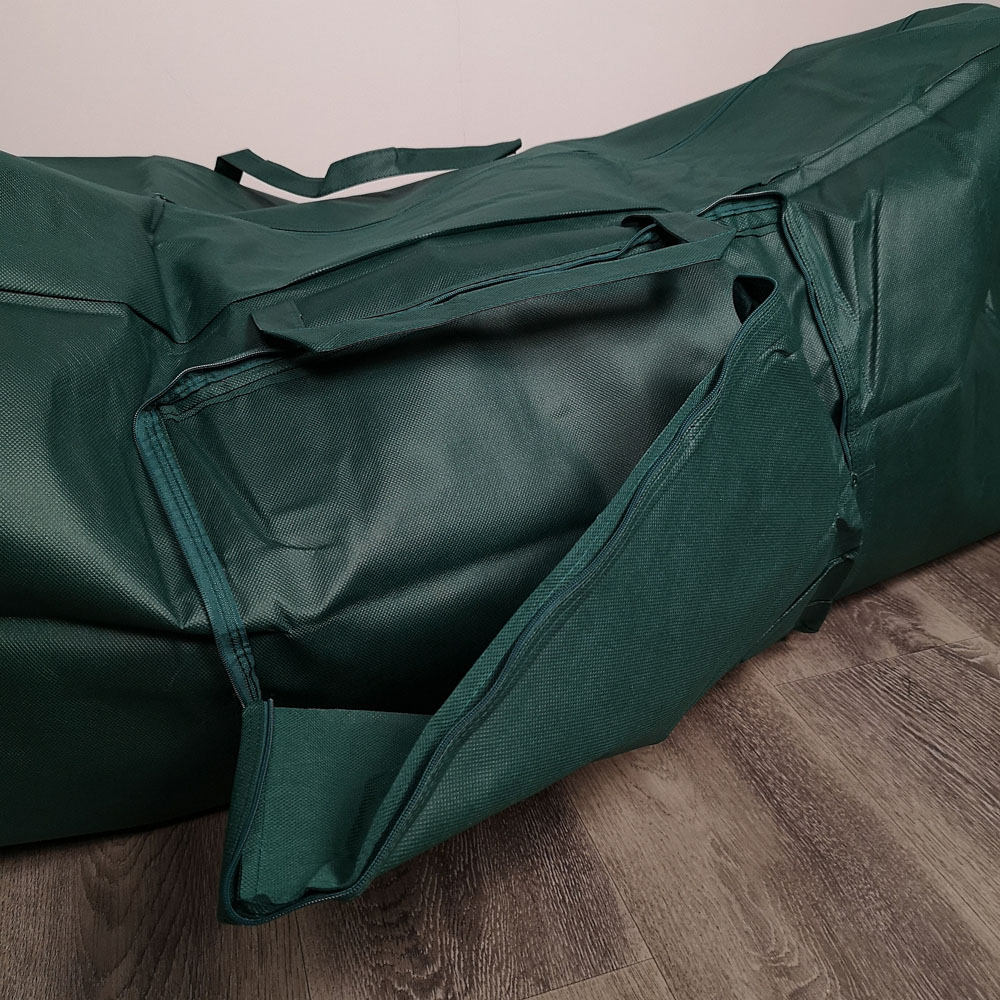 Samuel Alexander Green Christmas Tree Storage Bag with Zip and Carry Handle 120cm Image 3