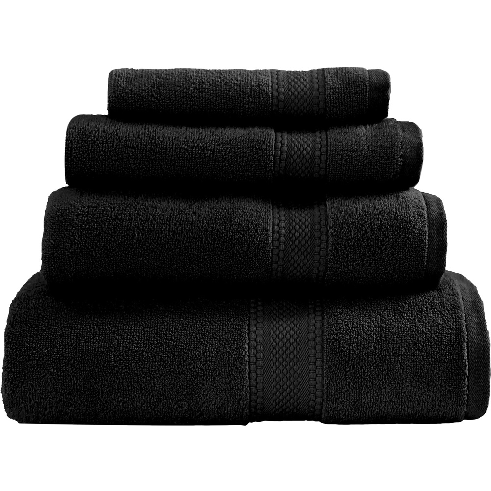 Divante Cotton Black Hand Towel Image