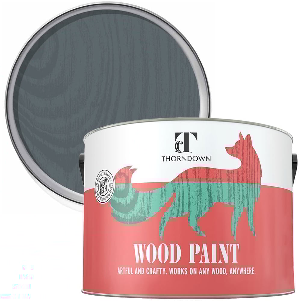 Thorndown Mercury Grey Satin Wood Paint 2.5L Image 1