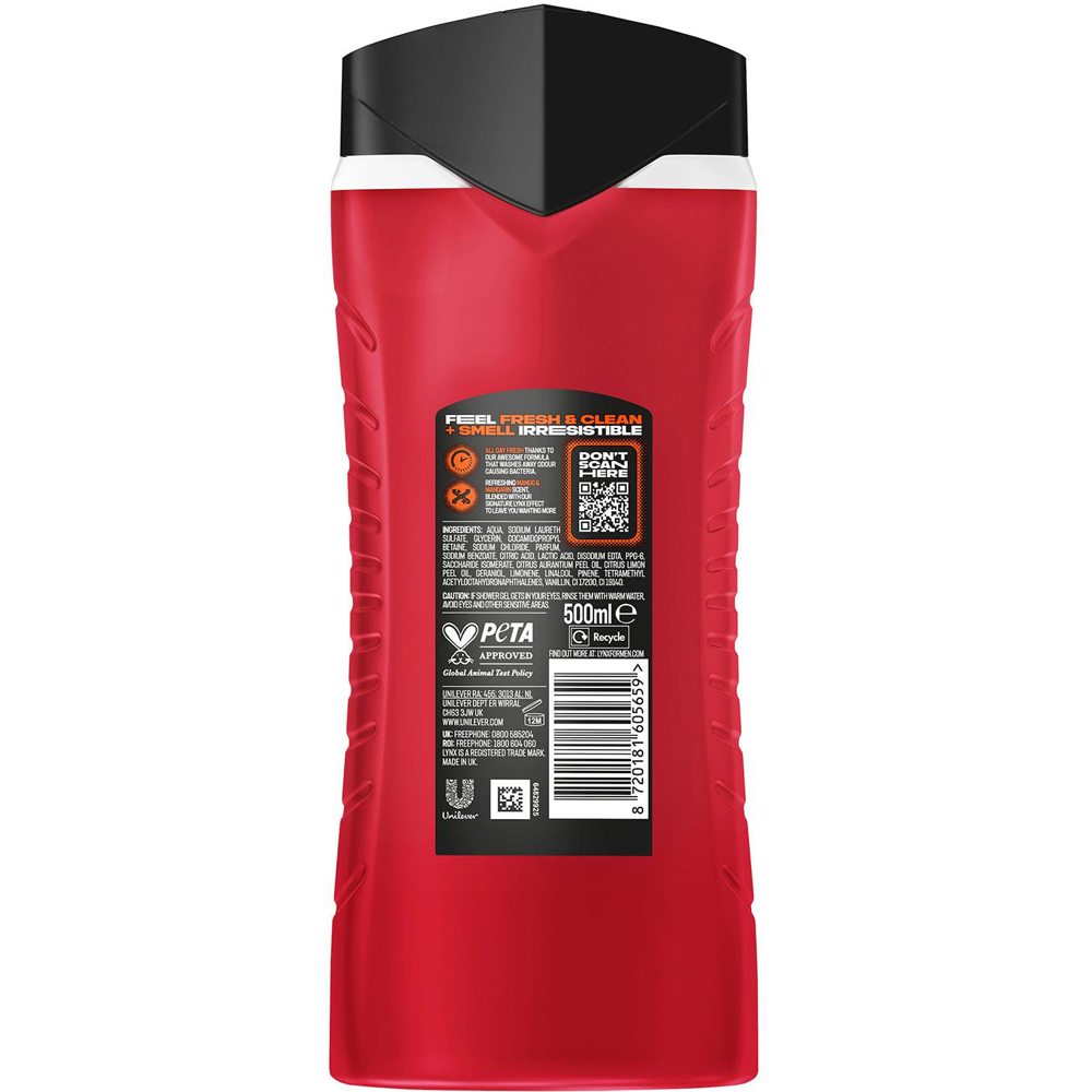 Lynx Sunset Fresh Body Wash 500ml and XXL Anti-Perspirant Spray Bundle Image 2