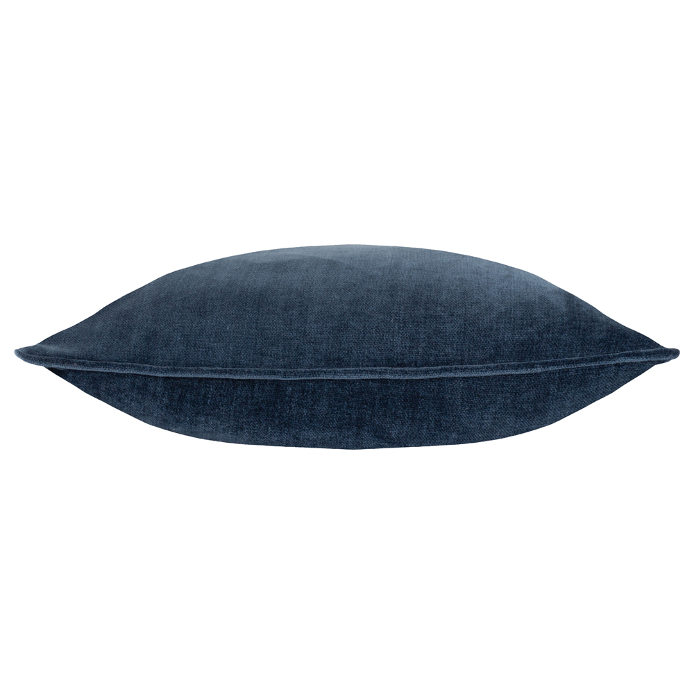 Yard Navy Heavy Chenille Reversible Cushion Image 2