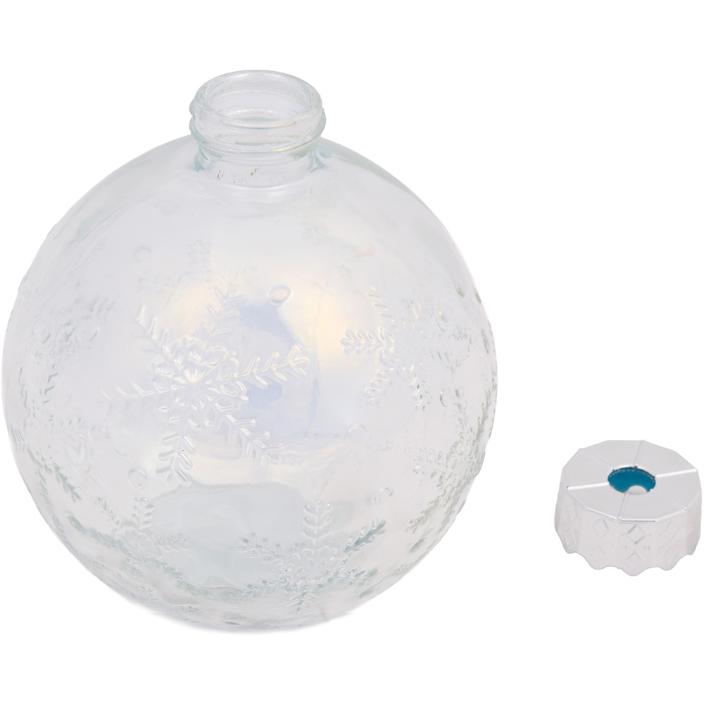 Christmas Bauble Glass Jar with Straw Image 7