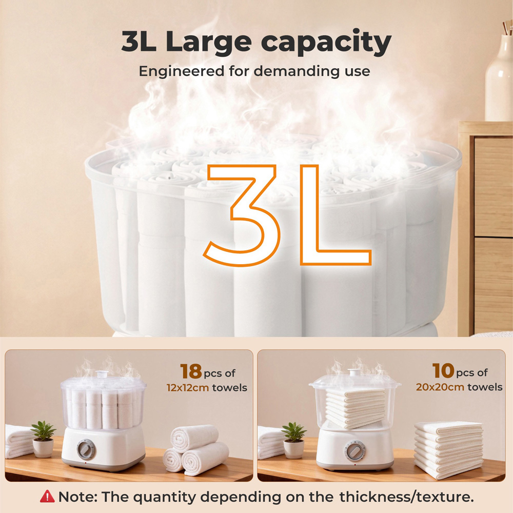 Spector TS1001-UK Hot Towel Steamer 3L Image 4