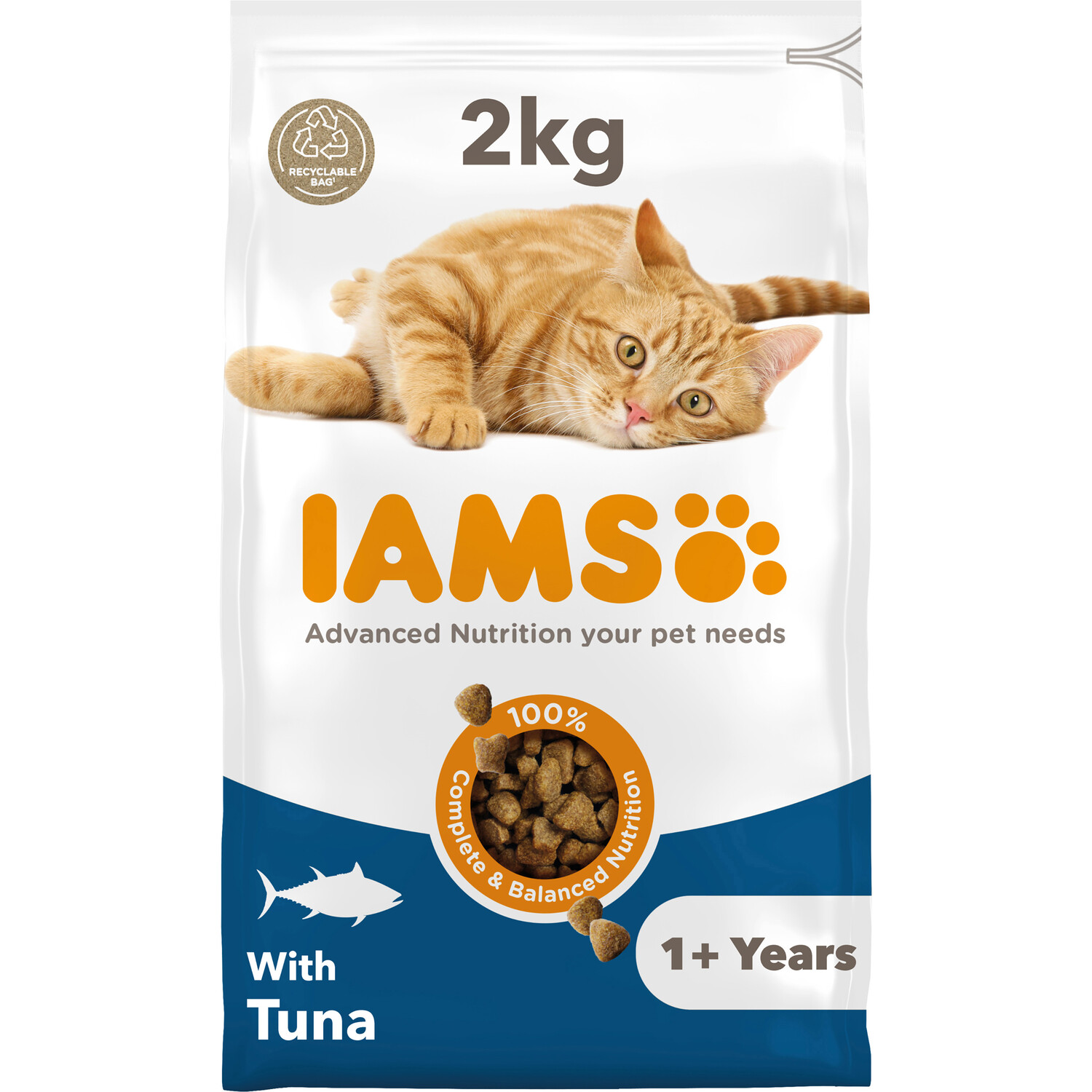 Iams Vitality Adult Cat Food - Tuna Image 1