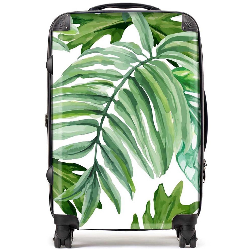 Warren Reed Designer Medium Exotic Rainforest Leaves Suitcase Image 1