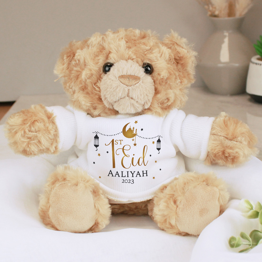 Personalised Memento Personalised First Eid Teddy Bear Image 2