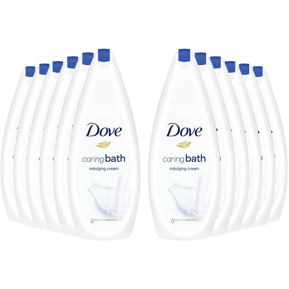 Dove Caring Bath Indulging Cream Bath Soak 720ml 12 Pack Image 1