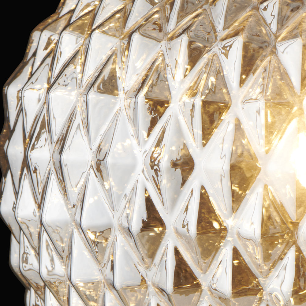 Wilko Acorn Glass Pendant Electric light Image 3