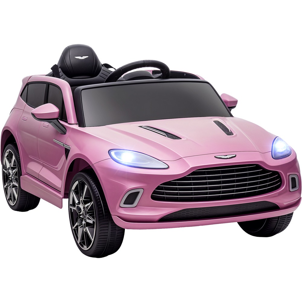 Tommy Toys Pink Aston Martin DBX Licensed Kids Electric Car with Remote 12V Image 1