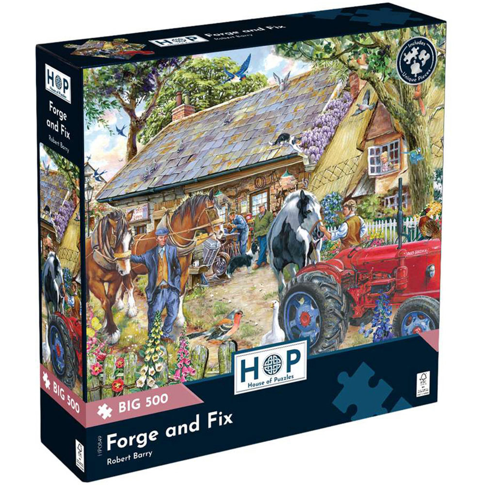The House of Puzzles Forge and Fix 500 Piece Big Jigsaw Puzzle Image 2