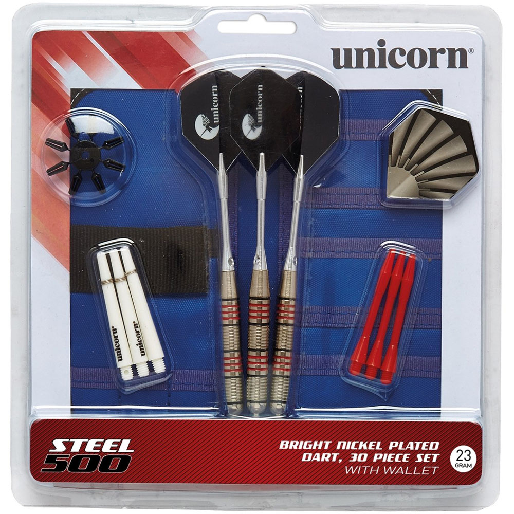 Unicorn S500 Steel Tip Darts Set 23g Image