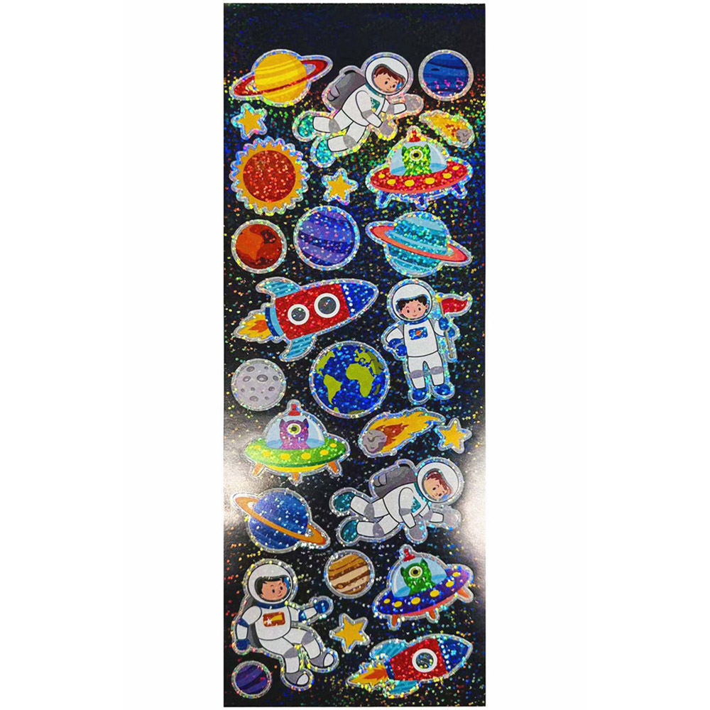 Crafty Club Glitter Stickers - Space Image 3