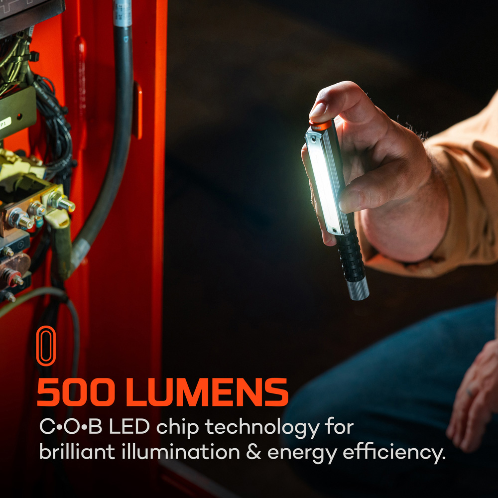 Nebo Lil Larry 500 Flex Work Light and Einstein Duo 400 Headlamp Combo Pack Image 9