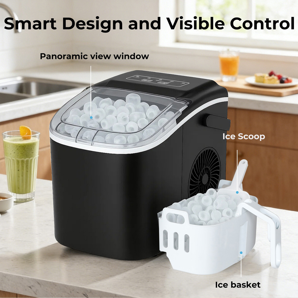 Spector ICE1005-12KG-BK-UK Countertop Ice Maker Machine 100W Image 6